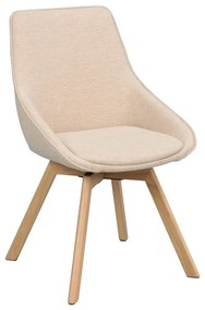 Scaune de dining bej 2 buc. Alison – Rowico