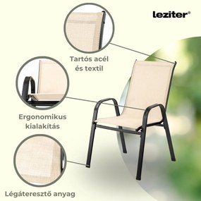 Set mobilier de grădină Tanger 4+1 bej