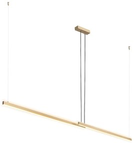 Lustra suspendata LED, Otel, Auriu, MIAMI