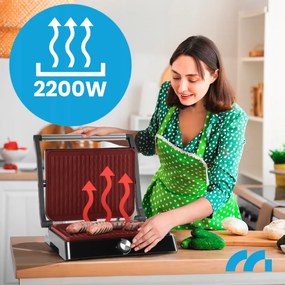 Grătar electric și aparat de făcut sandvișuri MALTEC SM3000W 2200W
