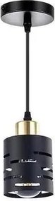 Pendul pe cablu ELEN 1xE27/35W/230V negru/auriu