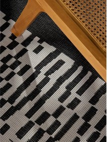 Covor pentru exterior și interior negru/crem 160x230 cm Haringey Acacia – Ted Baker