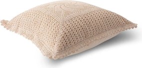 decoDoma Set de 3 fețe de pernă croșetate 40 x 40 cm