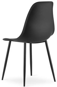 Scaun OSAKA negru cu picioare negre