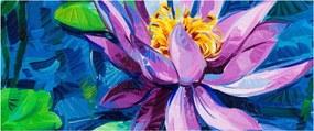 Tablou - Nufăr pe apă (120x50 cm)