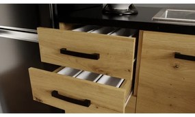 Set bucătărie ROSALIA 240 cm, stejar craft