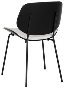 Scaune de dining albe 2 buc. Elio – Ixia