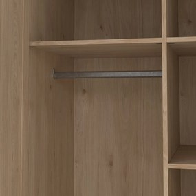 Șifonier în culoare naturală cu aspect de lemn de stejar 99x200x62 cm Billund – Tvilum