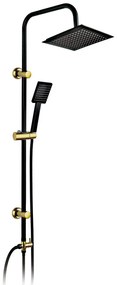 Set de duș Denis 63 negru și auriu