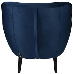 Fotoliu Jazz Albastru Si Negru, 80 x 83 x 80 Cm