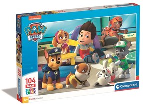 Patrula Cățelușilor Playtime Puzzle maxi de 104 piese Clementoni
