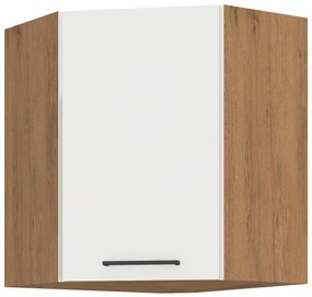 Dulap superior de bucătărie Virion 60 x 60 GN-72 1F (45°) (stejar lancelot + alb). 1032558