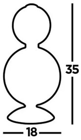 Lampă LED de masă SNOWBALL LED/15W/230V Searchlight EU51021-2CC