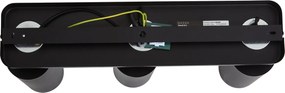 Plafonieră modernă neagră cu 3 lumini GU10 70mm - Jeana Luxe