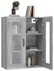 Dulap de perete suspendat, gri sonoma, 69,5x34x90 cm 1, sonoma gri
