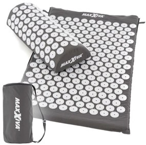 MAXXIVA  Saltea pentru presopunctură cu pernă, 75x42cm, gri