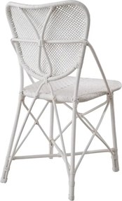 Scaun din ratan design LUX, Colony alb