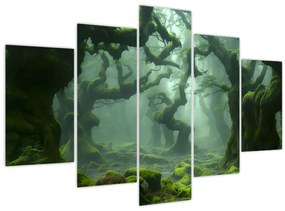 Tablou - O pădure acoperită de mușchi (150x105 cm)