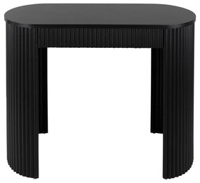 Masă consolă neagră din metal 40x100 cm Estriado – Leitmotiv