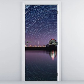 Fototapet pentru ușă - Cerul înstelat noaptea (95x205cm)