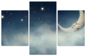 Tablou - Luna cu stele (90x60 cm)