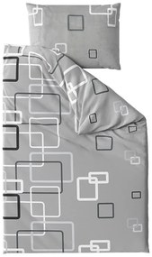 Lenjerie de pat din bumbac Renforce CUBURI gri Dimensiune lenjerie de pat: 70 x 90 cm | 140 x 200 cm