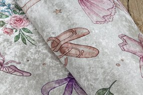 BAMBINO 61600 cerc covor lavabil Balerina, pentru copii anti-alunecare - cremă / roz