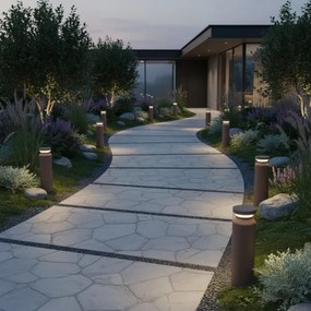 Lampă LED de exterior Ideal Lux BOEING LED/14W/230V 40 cm IP65 maro