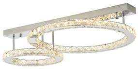 Lustra LED aplicata design modern Girona crom
