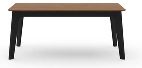 Masă de dining în culoare naturală extensibilă cu blat cu aspect de lemn de nuc 100x180 cm Shadow – TemaHome