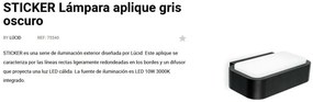 Aplica LED de perete exterior IP65 STICKER 75540