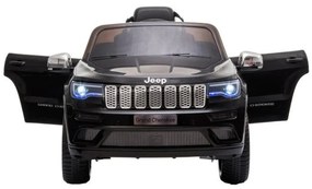 Masinuta Electrica cu acumulator pentru copii NOVOKIDS™ Jeep Grand Cherokee, Roti din Cauciuc EVA, Max 30 kg ,Usi cu deschidere ,Baterie12V ,2 Viteze