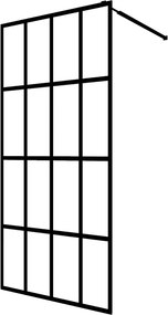 vidaXL Paravan duș walk-in, 118x190 cm, sticlă securizată transparentă