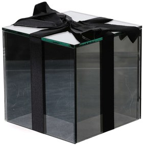 Cadou de sticla cu LED SPARK, gri - mai multe marimi Marime: M