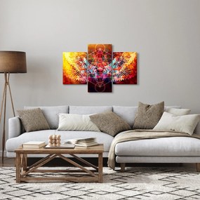 Tablou - Merkaba cu aripi, abstracție (90x60 cm)