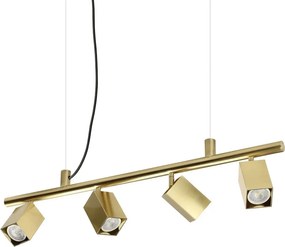 Lustra suspendata DYNAMITE SP4 SQUARE OTTONE