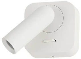 Aplica cu Spot LED reglabil LUGANO square alba