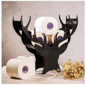 ShopJK SUPORT DECORATIV PENTRU HÂRTIE IGIENICĂ - CERB