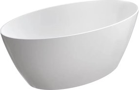 Cada freestanding Omnires Siena M+ alb 161x81 cm