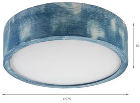 Brilagi - Plafonieră PINO 1xE27/15W/230V pin/albastru Ø 27,5 cm