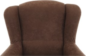 Fotoliu, textil maro, CHARLOT