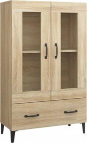 vidaXL Dulap înalt, stejar sonoma, 70x31x115 cm, lemn prelucrat