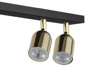 Spot TOP 4xGU10/10W/230V negru/auriu