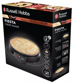 Resigilat: Aparat pentru preparat clatite Russell Hobbs Fiesta 20920-56, 1000W, 30cm, Termostat, Negru