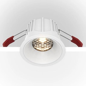 Spot LED incastrabil dimabil design tehnic Alpha alb, 8,5cm, 3000K