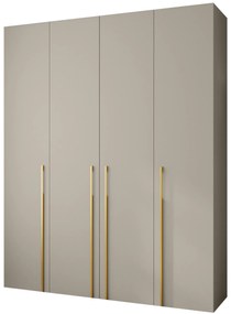 Dulap de haine 200 cm Carmela 40-3 (Cașmir + Auriu). 1126632