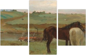 Tablou - Edgar Degas, Horses in a Meadow, reproducere (90x60 cm)