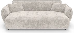 Canapea bej cu tapițerie din chenille 250 cm Nelia Big – Ropez