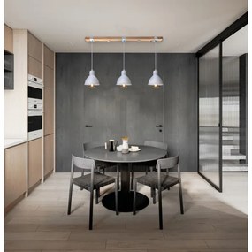 Lustră pe cablu 3xE27/40W/230V alb