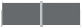 Copertina laterala retractabila, antracit, 220x600 cm Antracit, 220 x 600 cm